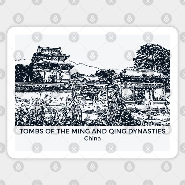 Tombs of the Ming and Qing Dynasties - China Sticker by Lakeric